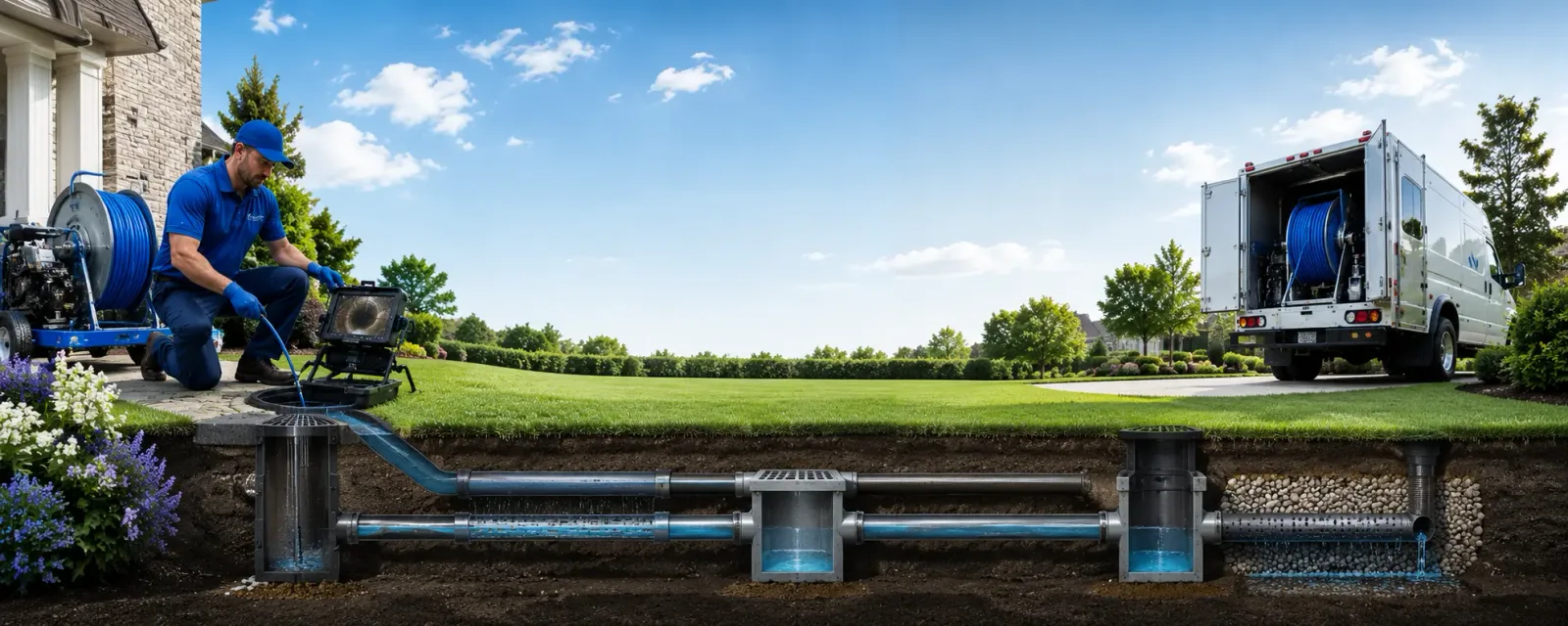 Outdoor drain cleaning information for Sunbury, OH